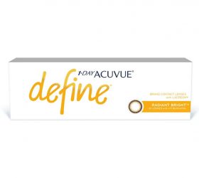 ACUVUE DEFINE RADIANT BRIGHT1-Day Color Contact Lenses – Pack of 30