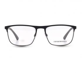 Emporio Armani Rectangle Man Optical Eyeglasses with Black Metal Frame