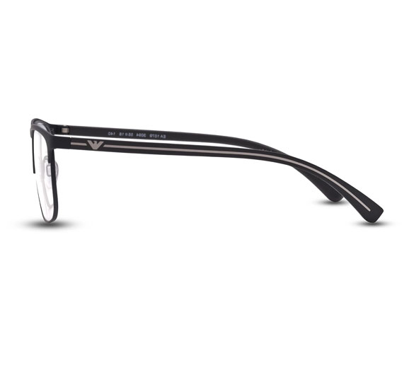Eye Conic Opticals LLCEmporio Armani Rectangle Man Optical Eyeglasses with Black Metal Frame