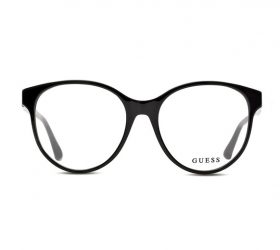 Guess Round Woman Optical Eyeglasses with Black Plastic Frame