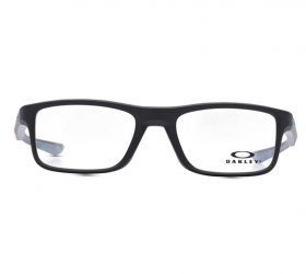 Oakley Rectangle Unisex Optical Eyeglasses with Black Plastic Frame