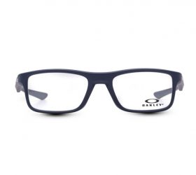 Oakley Rectangle Unisex Optical Eyeglasses with Blue Plastic Frame