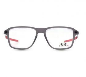 Oakley Square Man Optical Eyeglasses with Grey Plastic Frame