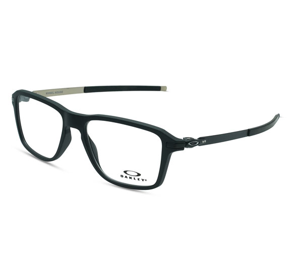 Eye Conic Opticals LLCOakley Square Man Optical Eyeglasses with Black Plastic Frame Eye Conic