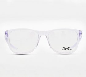 Oakley Round Man Optical Eyeglasses with Clear Plastic Frame