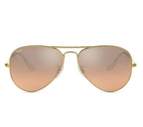 Unisex Aviator Sunglasses in Metal (Gold Frame)