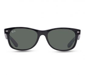 Rayban Square Unisex Optical Eyeglasses with Black Plastic Frame and Clear Lenses