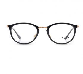 Rayban Square Unisex Optical Eyeglasses with Black Plastic Frame